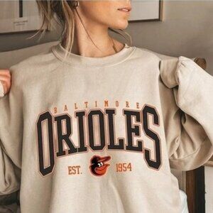 Vintage Baltimore Oriole EST 1901 Sweatshirt, Oriole Crewneck Sweatshirt